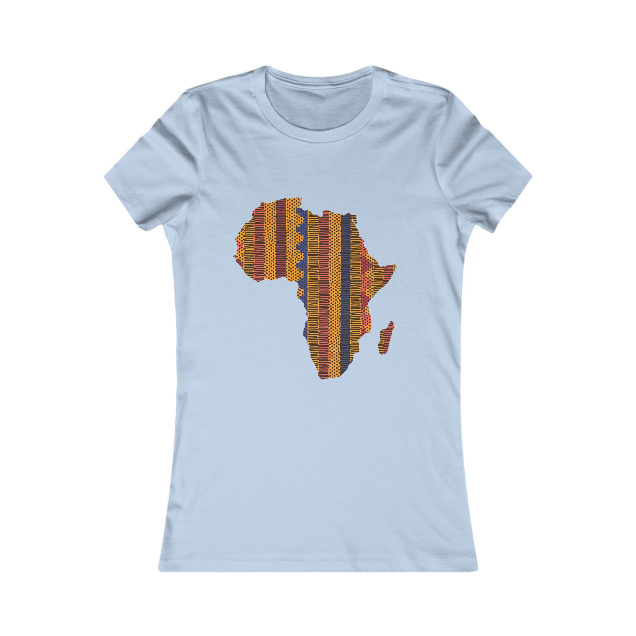 Women's Africa Kente Map Tee - Redsoil