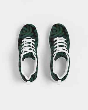 Green Batik Women's Athletic Shoe - Redsoil