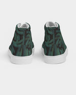 Green Batik Men's Hightop Canvas Shoe - Redsoil